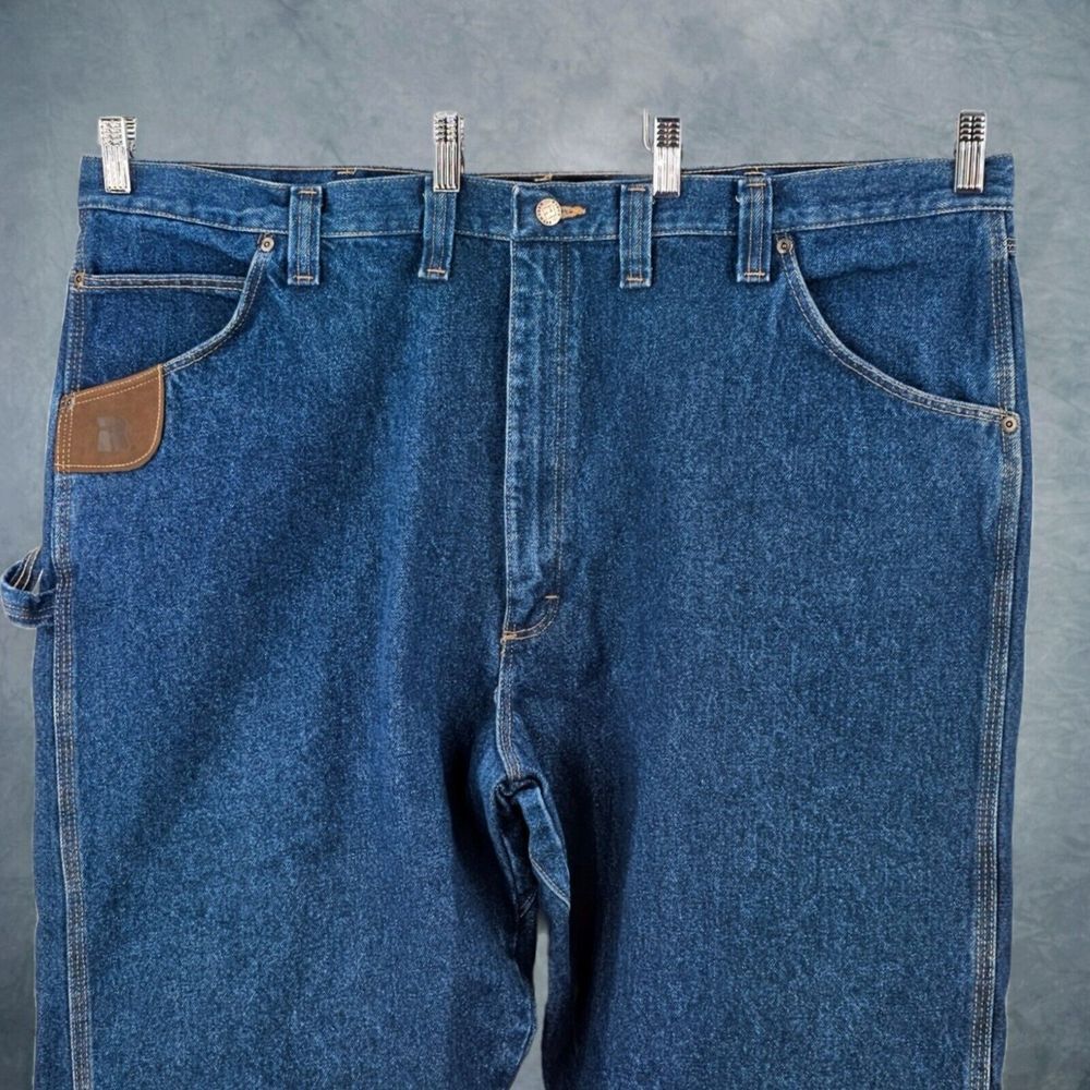 NWOT Wrangler Riggs Jeans Size 46 Work Horse Relaxed Fit Blue Heavy Duty 3W001A‎